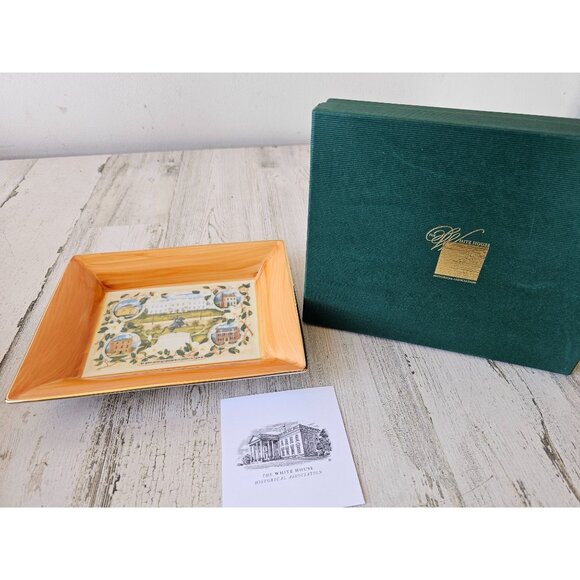 Limoges White House neighborhood tray porcelain historical association new Lafay - Picture 1 of 8